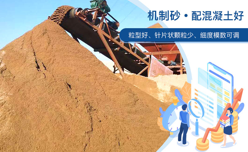 机制砂和河沙哪个配混凝土好？成套制砂设备多少钱？