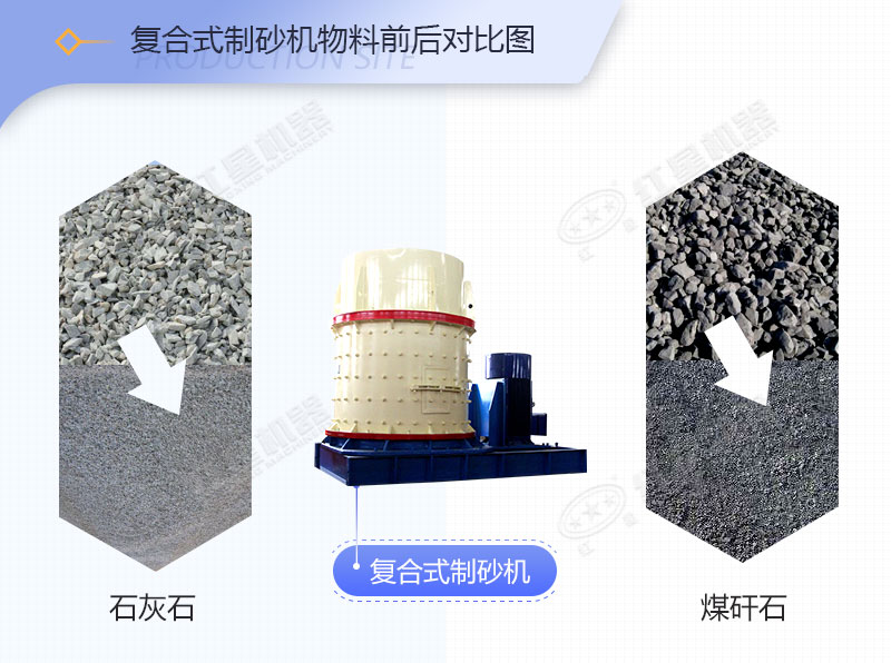 小型复合制砂机生产的沙子怎么样？邀您来现场一睹为快