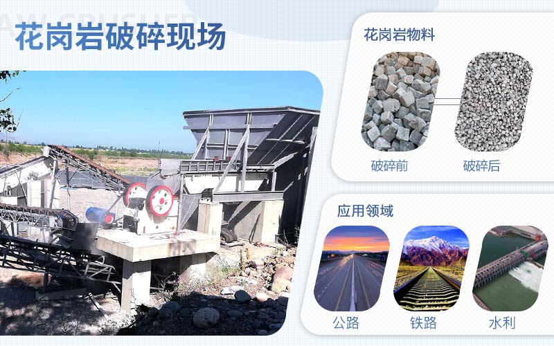 花岗岩破碎用什么机器？配置一套花岗岩破碎设备需要多少钱?